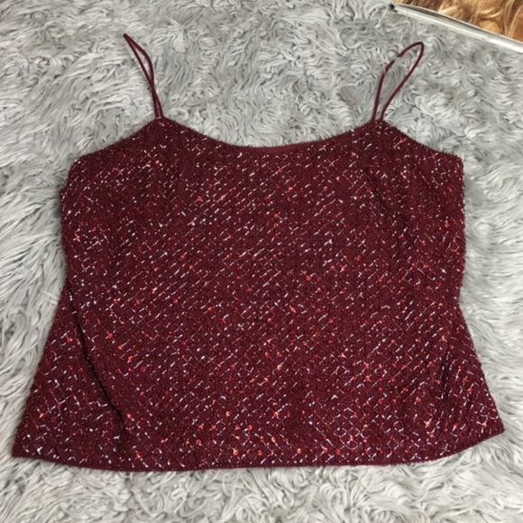 Ann Taylor Petites Beaded Silk Top New - Picture 3 of 6